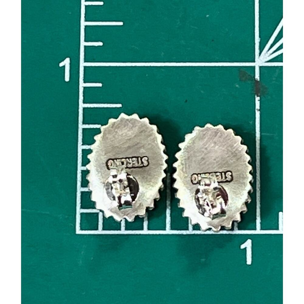 Emerald Valley Sterling Silver Green Turquoise Southwestern Stud Earrings NEW - Picture 11 of 12